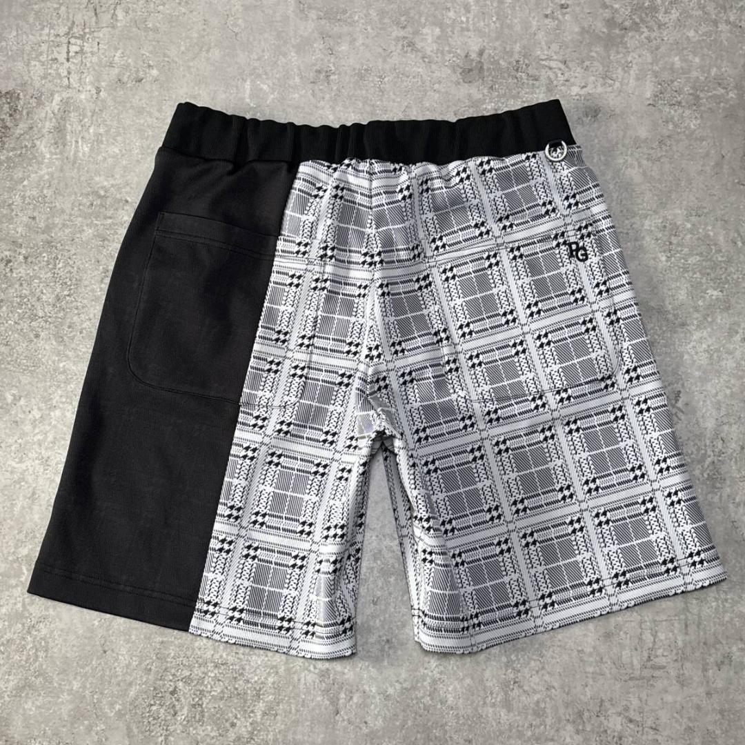 新品 2024年モデル パーリーゲイツ ハーフ ショート パンツ 4 黒 白