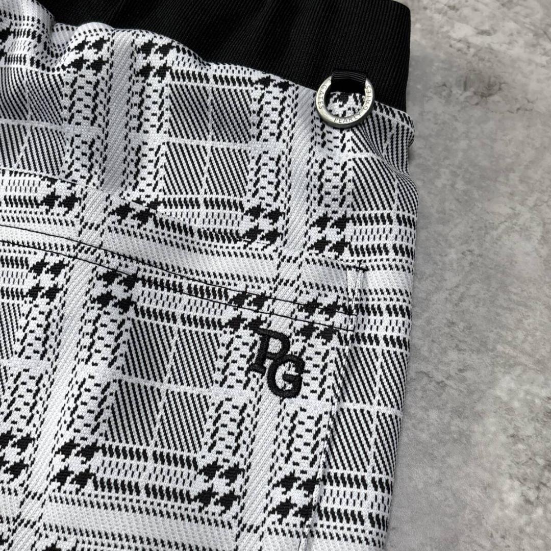 新品 2024年モデル パーリーゲイツ ハーフ ショート パンツ 4 黒 白