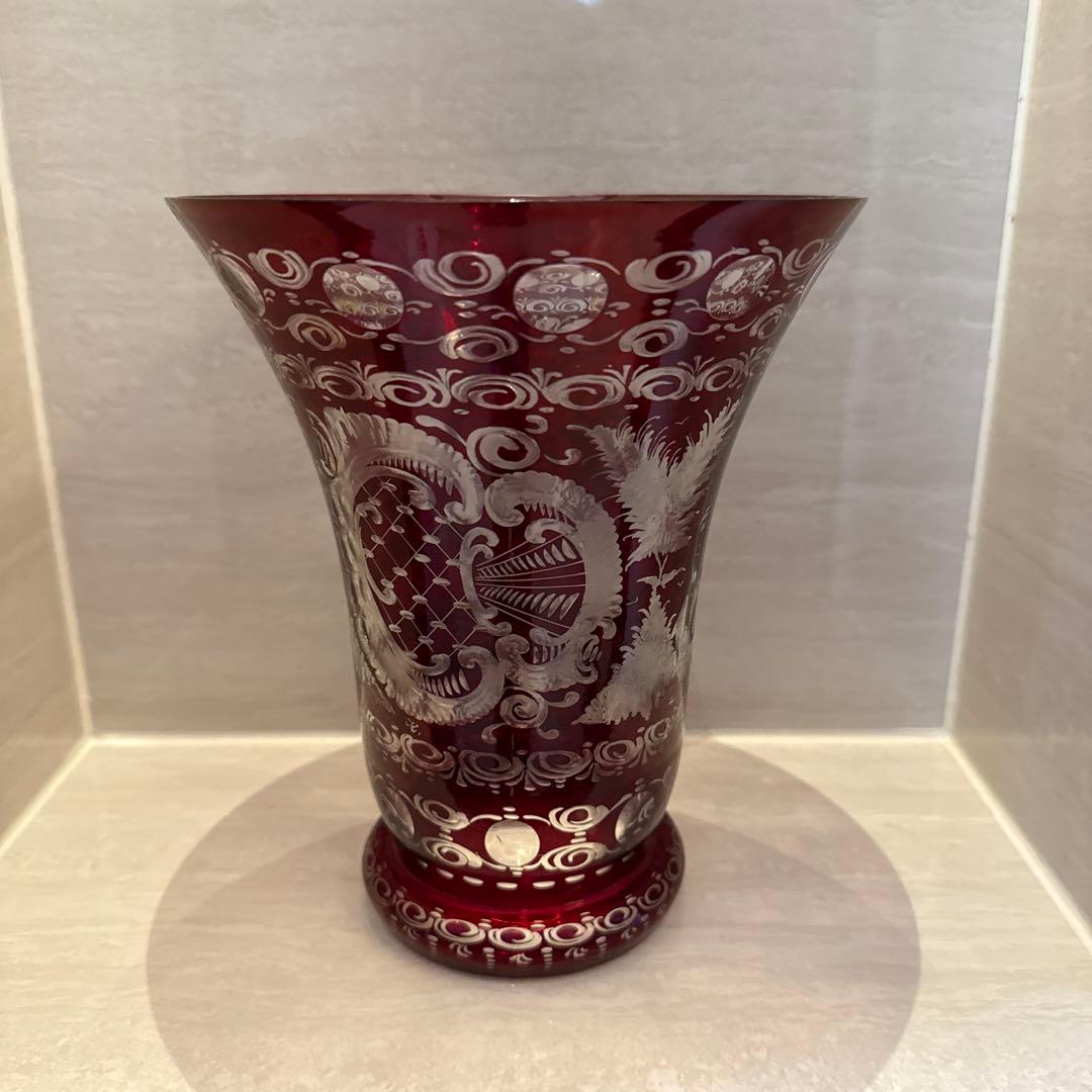 GLASS BOR ボヘミアガラス フラワーベース