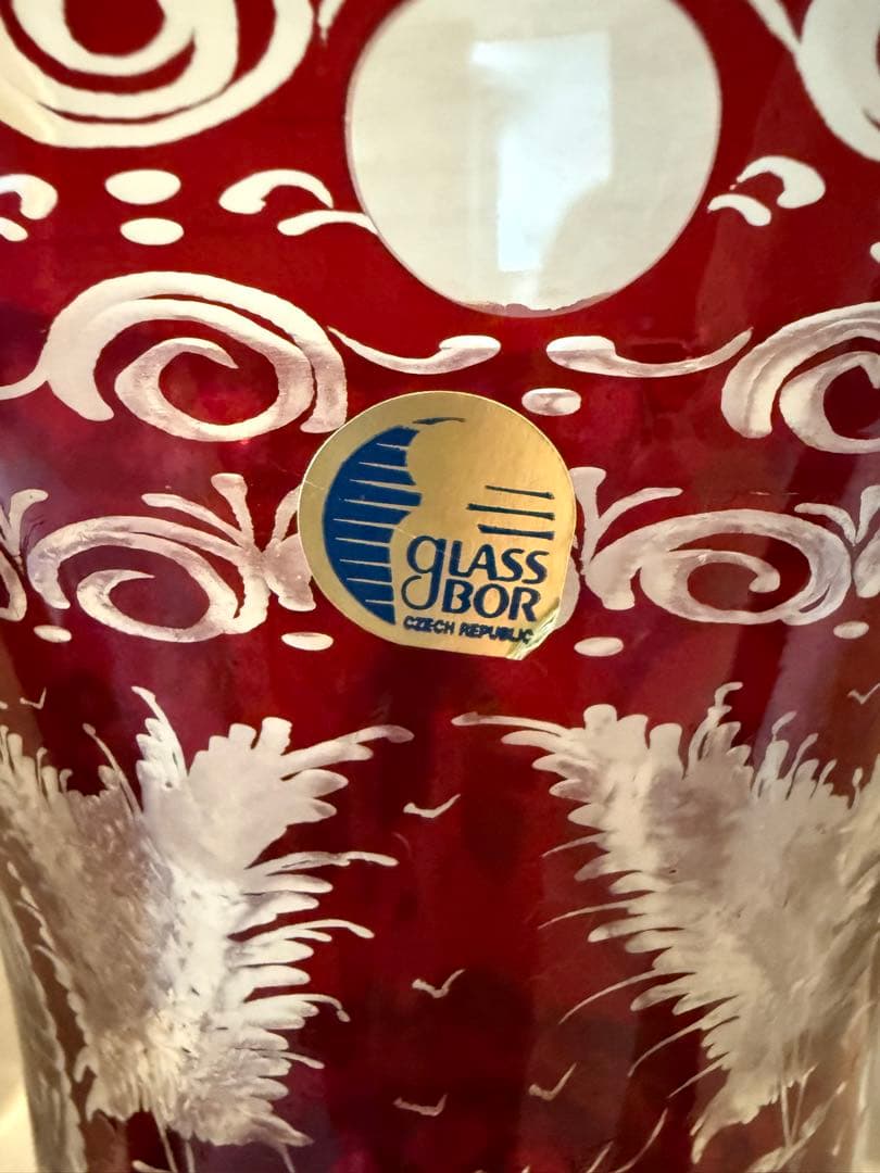 GLASS BOR ボヘミアガラス フラワーベース