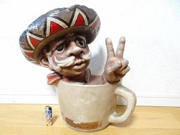 60年代 ビンテージ COFFEEは憩の泉 コーヒーはこのマーク 喫茶店 看板