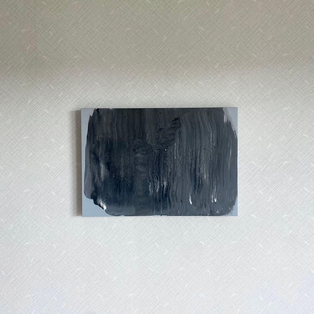 【フロイドアート ポーリングアート 絵】 インテリア 美術 アクリル グレー白黒