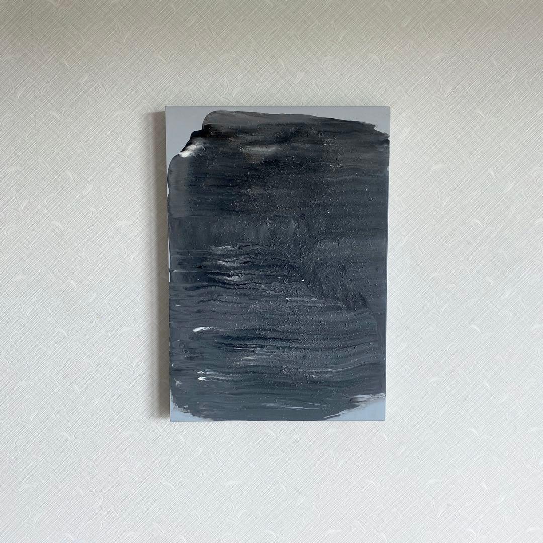 【フロイドアート ポーリングアート 絵】 インテリア 美術 アクリル グレー白黒