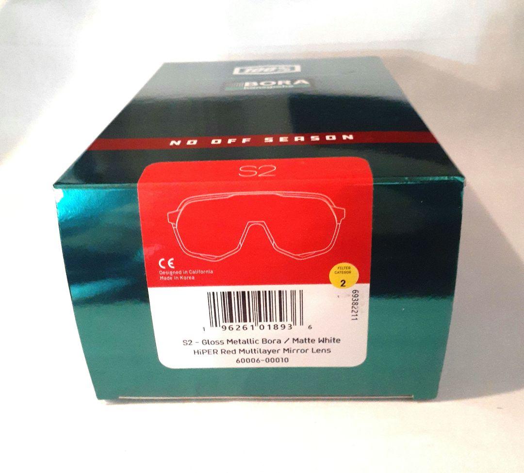 r 100% S2 BORA グリーンラメ ワンハンドレッド サングラス