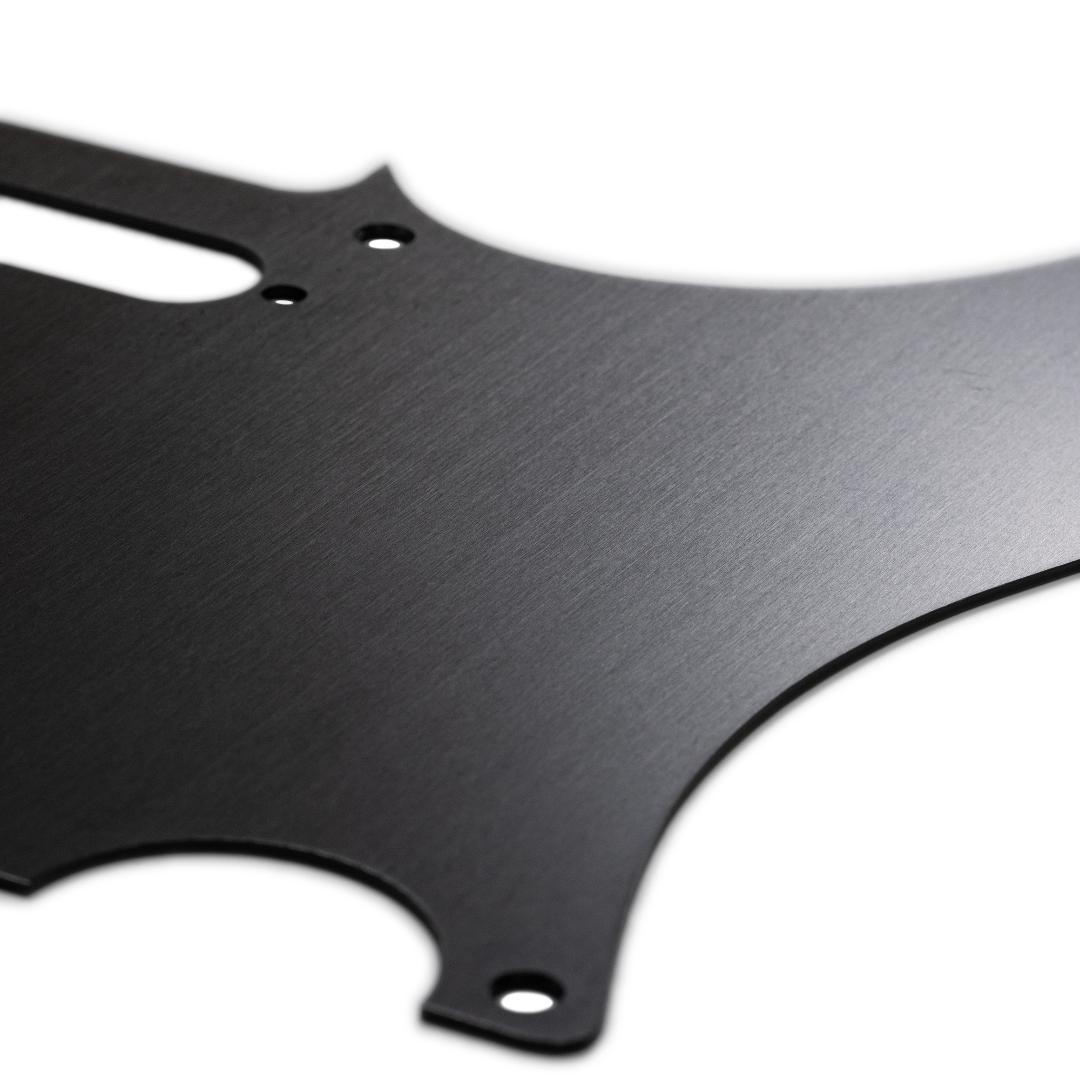 テレキャスター用アノダイズドピックガードブラック黒/Lotustorks