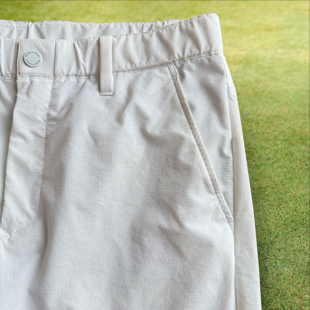 パーリーゲイツ　ジョガーパンツ　L〜XL相当 白　ホワイト　美品　5 パンツ