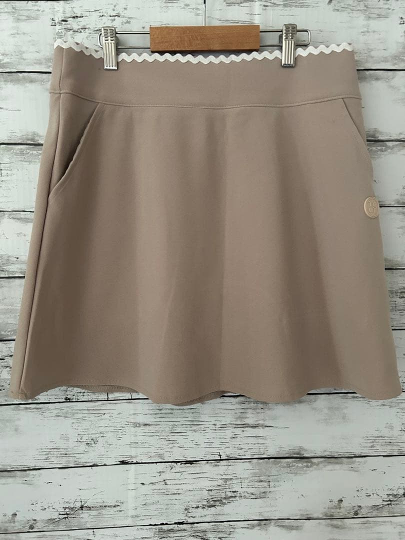 レディースゴルフウェアセットアップ　Lサイズ ベージュ