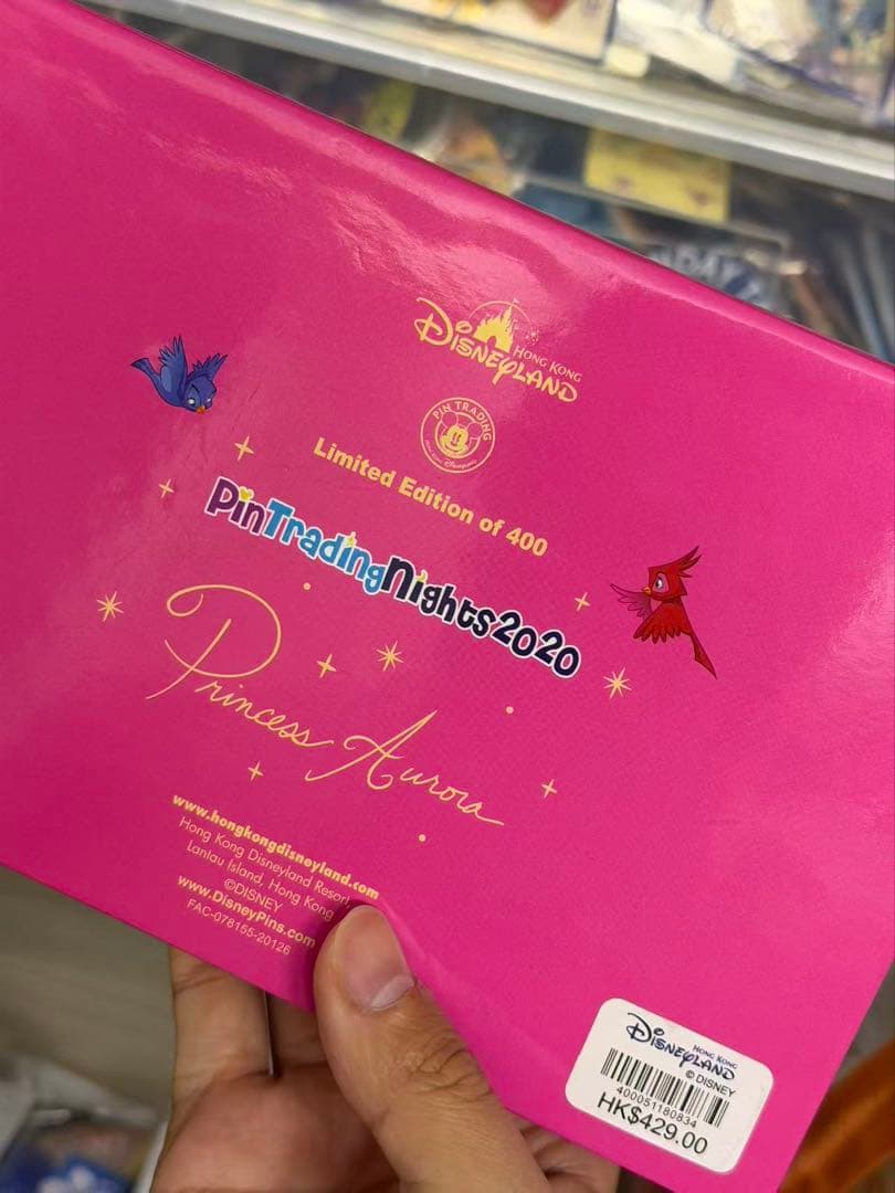 香港ディズニーランド正規品　眠り姫　ピンバッジセット　全てのディズニー限数400