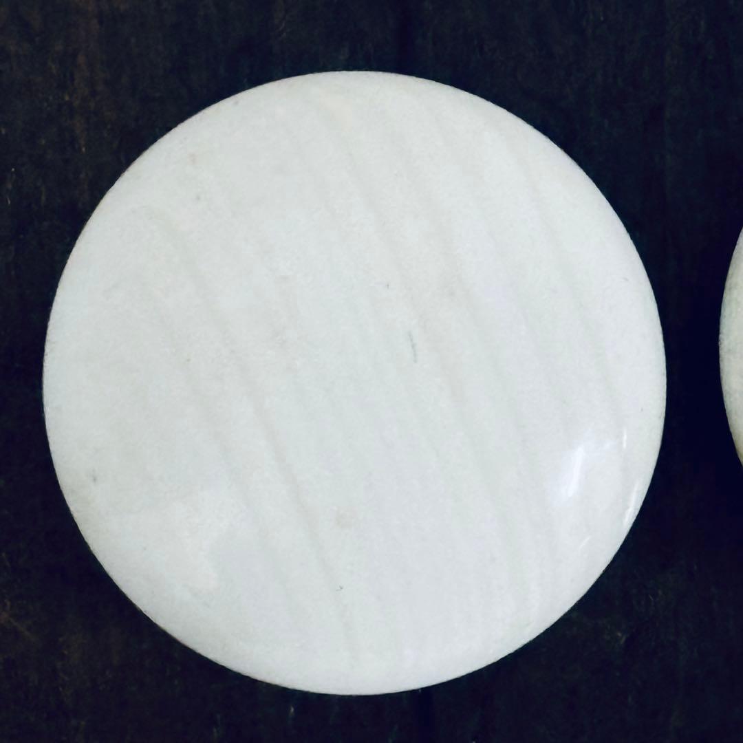 碁盤　蛤　那智黒　碁石セット　大正時代　脚付き　へそ有り　 囲碁セット　 木製