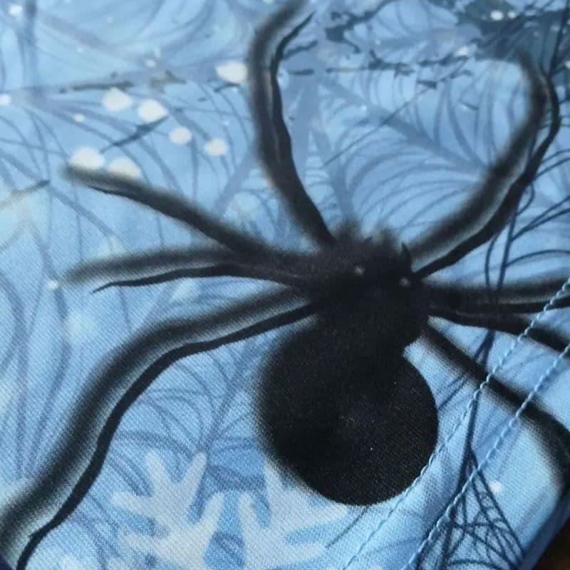 ✨新品✨ボウリングウェア　【XL】　ブラックウィドー　ハンマー　ブルー　蜘蛛　雪