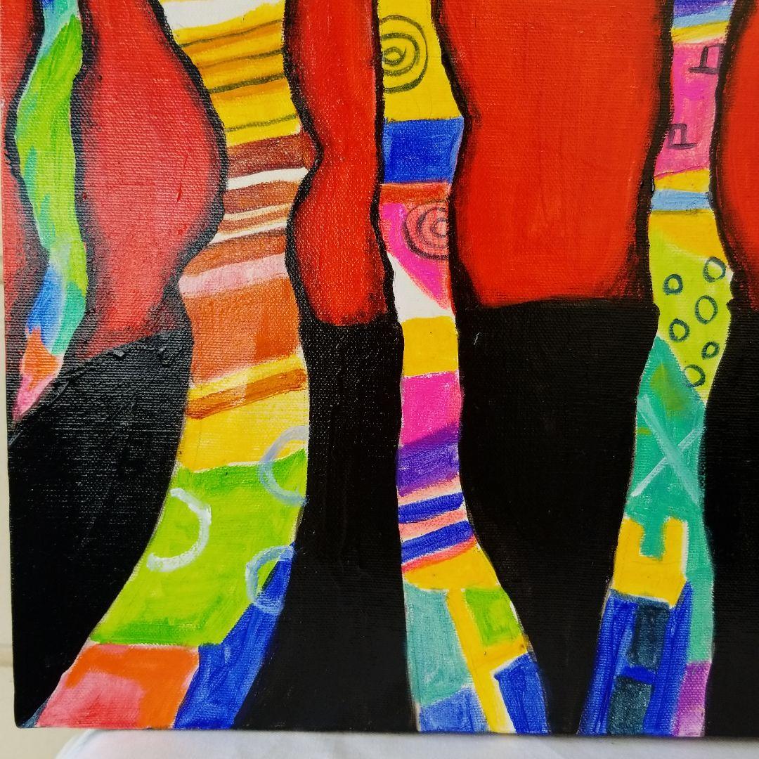 油絵　やまちゃん確認　ベストフレンド*ヘラジカと鳥