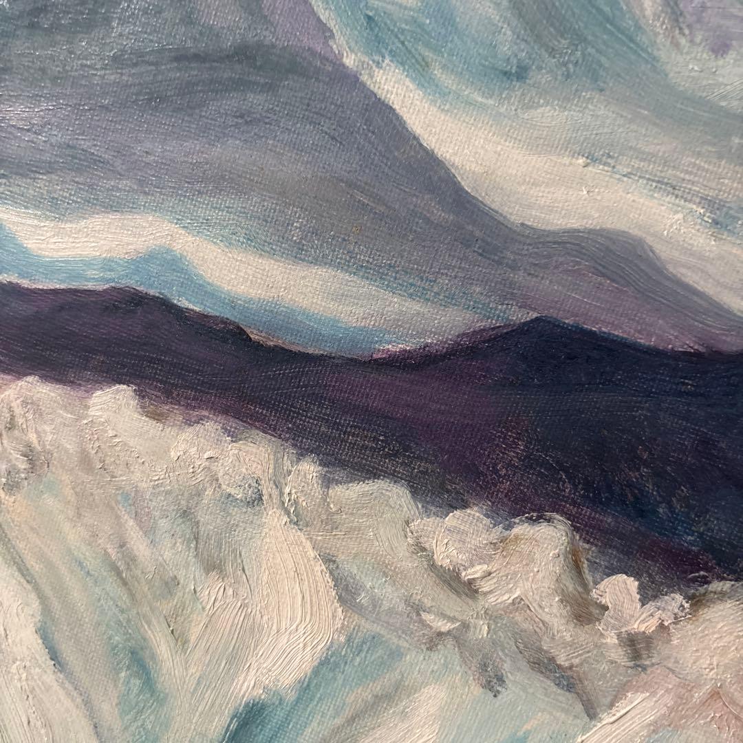 アラスカ コロンビア氷河 K. Tatewaki アート 絵