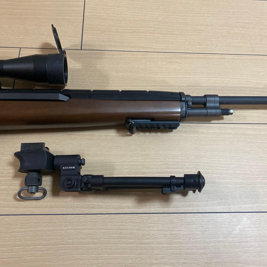 東京マルイ　M14電動ガン給弾不良あり　木製ストック　スコープ　バイポッド付き