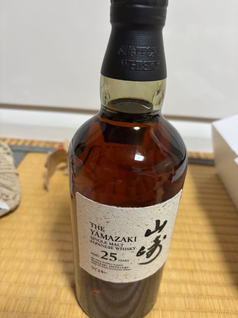 本日削除　白箱付　新品未開封　 サントリー 山崎　25年 シングルモルト