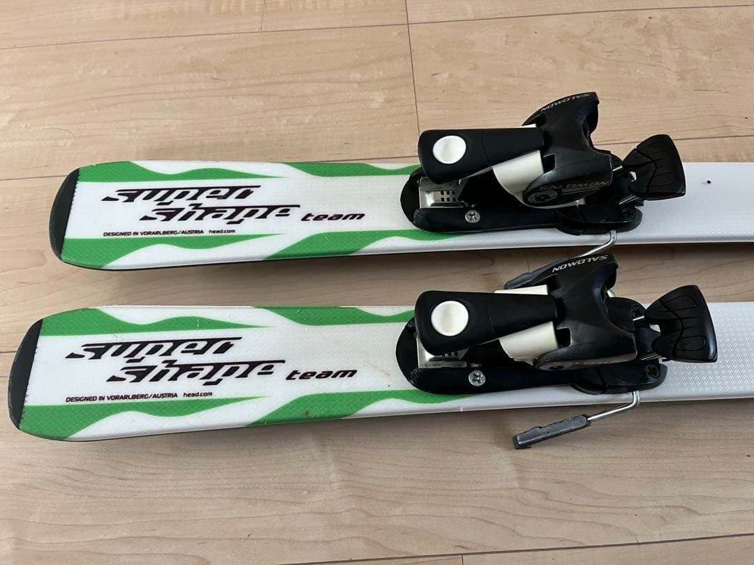 HEADスキー板（117cm) 、ビンディング、ブーツ、ストック 4点セット