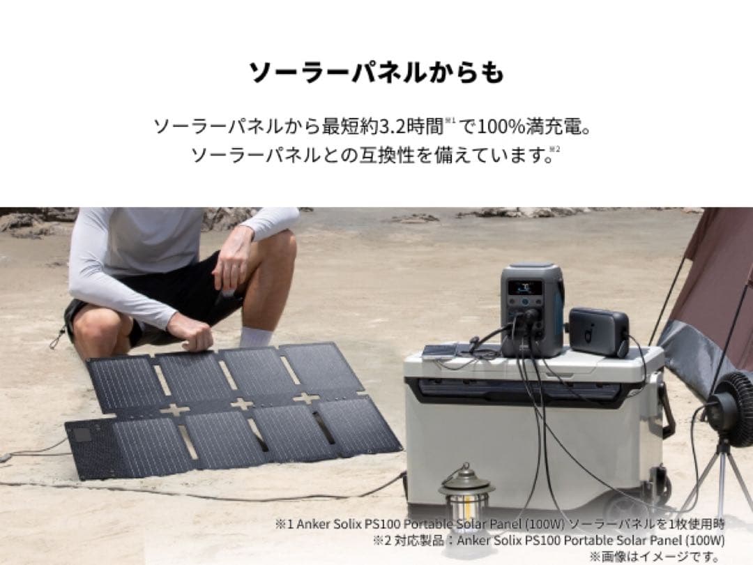 ニ*タ様 新品　ANKER SOLIX C300 DC ポータブル電源 & ソー