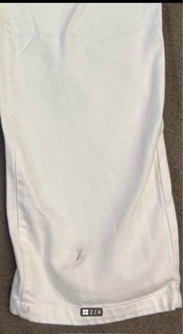 初期 GX1000 バギーデニムパンツ W32 白 刺繍