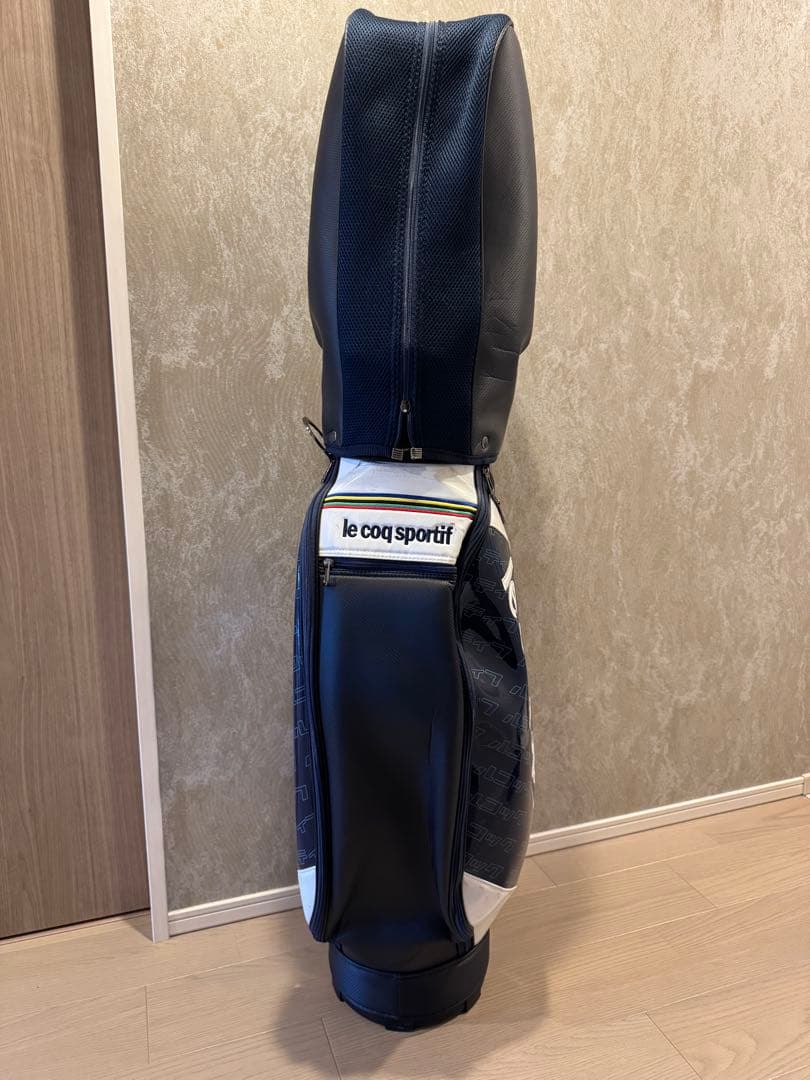 ルコックスポルティフ キャディバッグ ネイビー/ホワイト