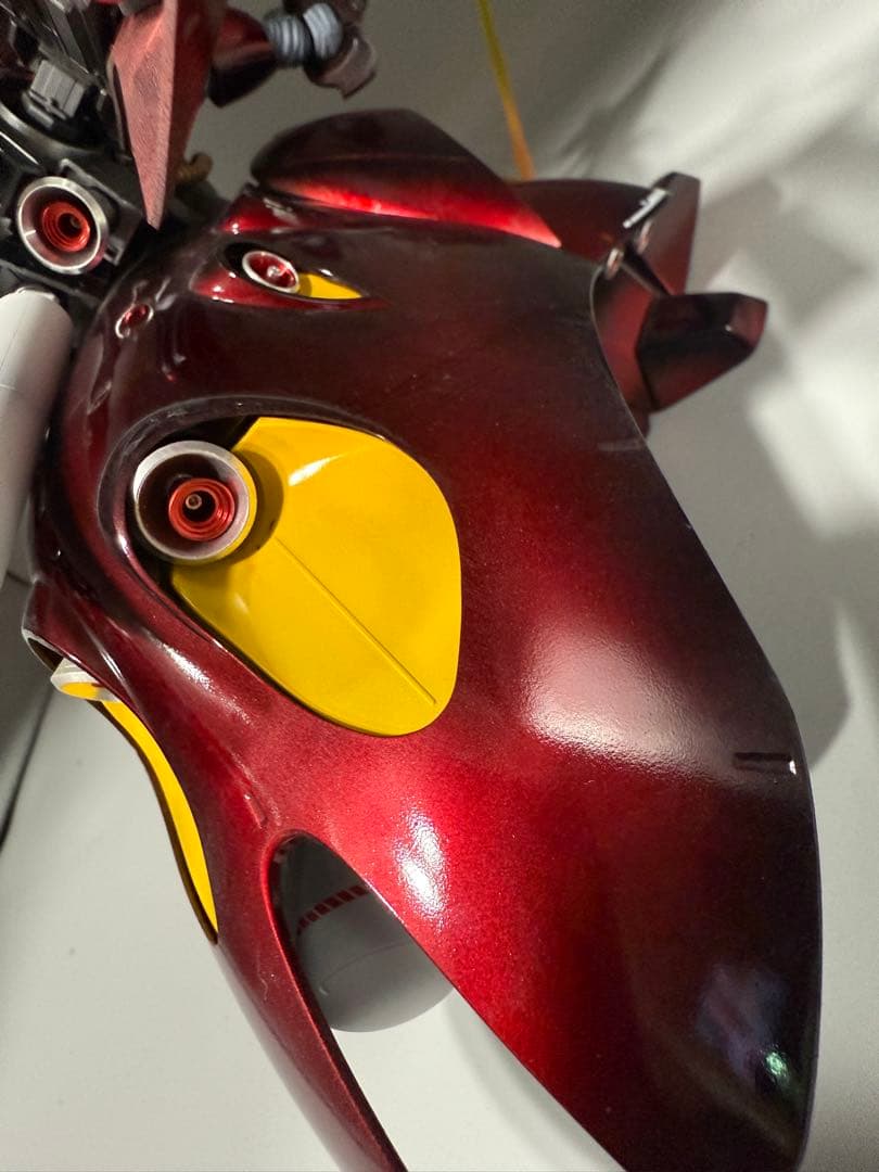 ガンプラ HG ナイチンゲール 完成品 キャンディ塗装 メタルパーツ