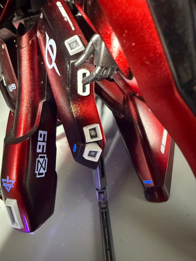 ガンプラ HG ナイチンゲール 完成品 キャンディ塗装 メタルパーツ