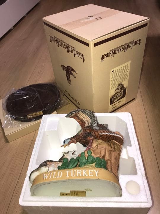 ワイルドターキー12年　セラミック陶器ボトル　希少激レア　新品未開封バーボン