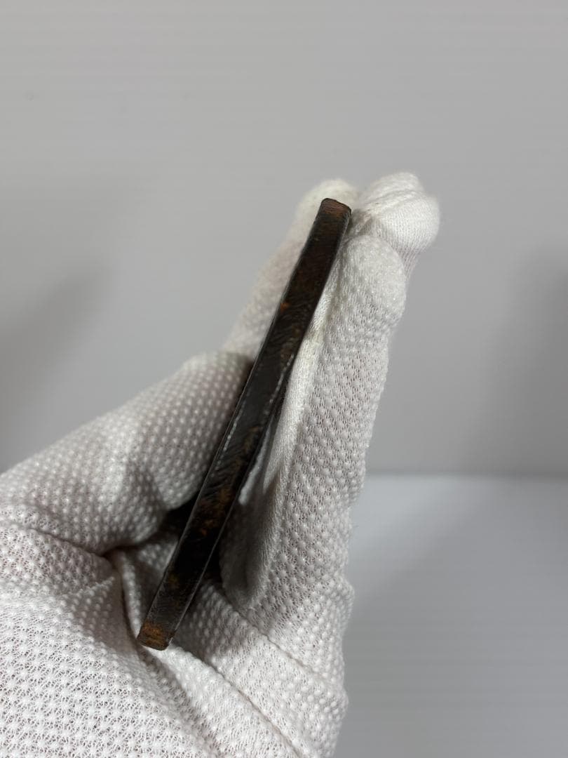 鍔　日本刀　鉄製 　鶴　林又七　江戸　アンティーク