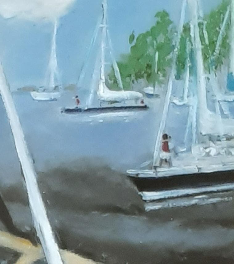 高山彩花、「海」、希少画集の額装画、四季、風景、人気作品