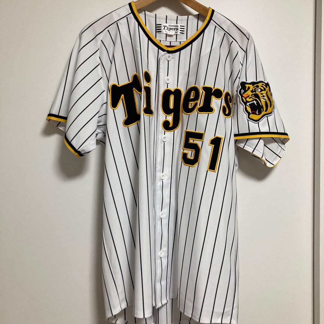 【廃盤品51番】2023年リーグ優勝&日本一阪神タイガース中野拓夢ユニフォームL