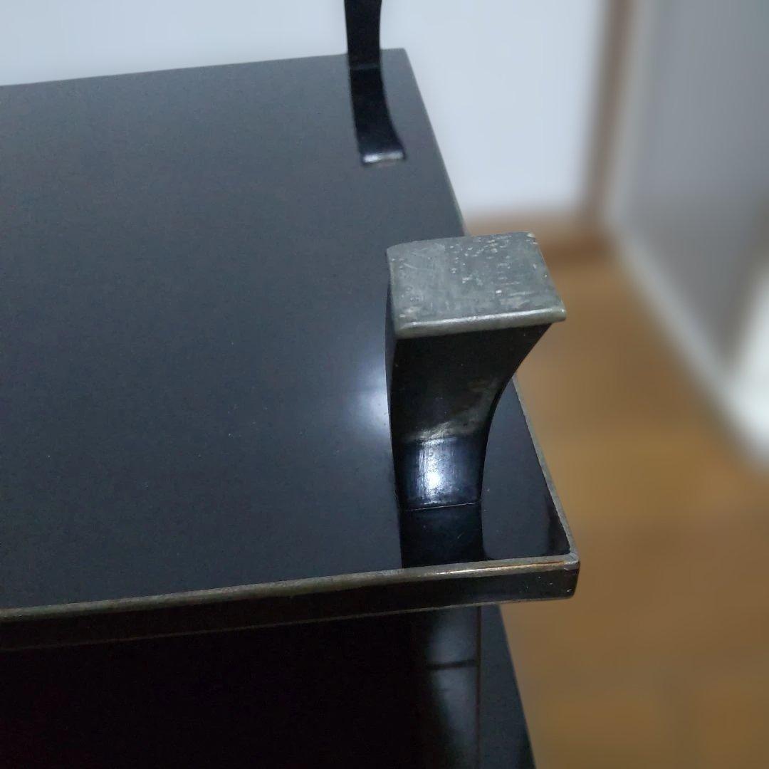 漆塗り？　二段卓　冠卓　花台