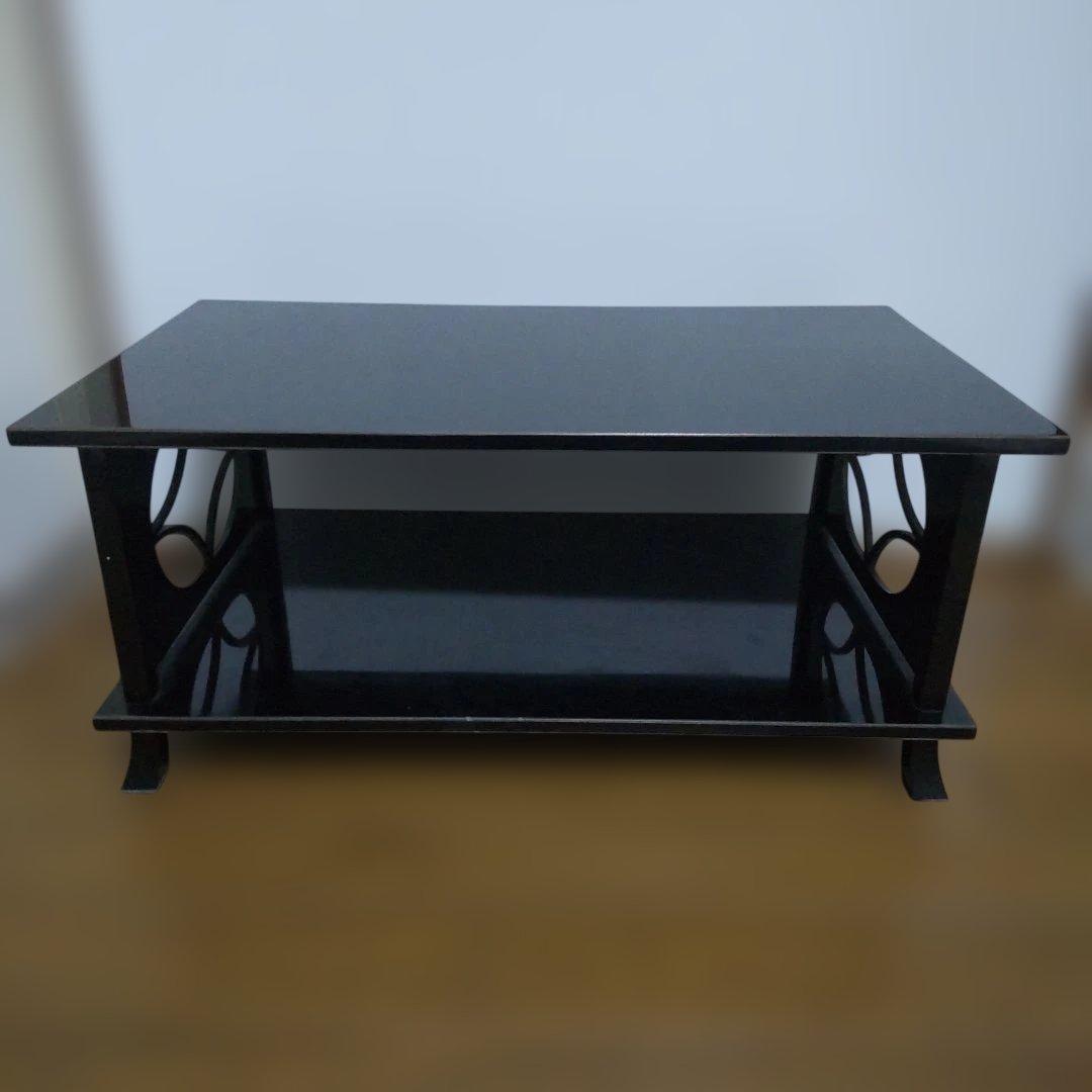 漆塗り？　二段卓　冠卓　花台