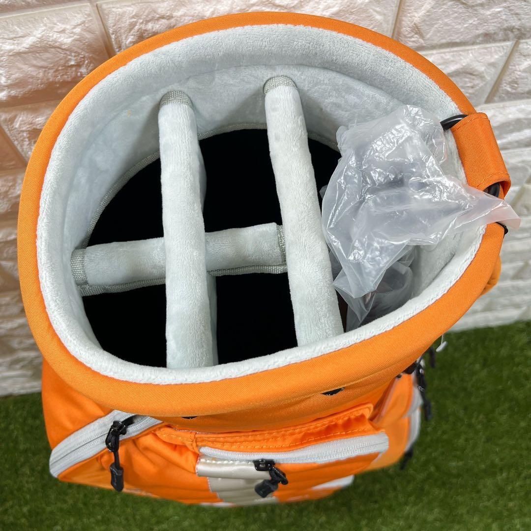 【新品】BRIEFING GOLF CR-6 オレンジ キャディバッグ 8.5型