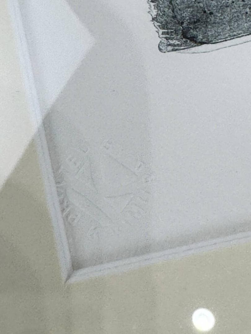 【真作】篠田桃紅 「初心」 リトグラフ 版画 手彩　直筆サイン エンボス 書道家