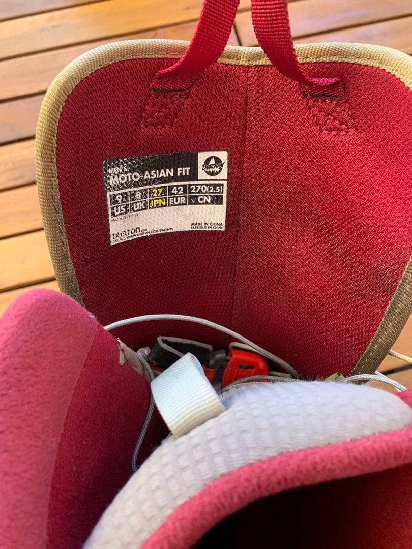 BURTON moto モト アジアンフィット スノーボードブーツ 27