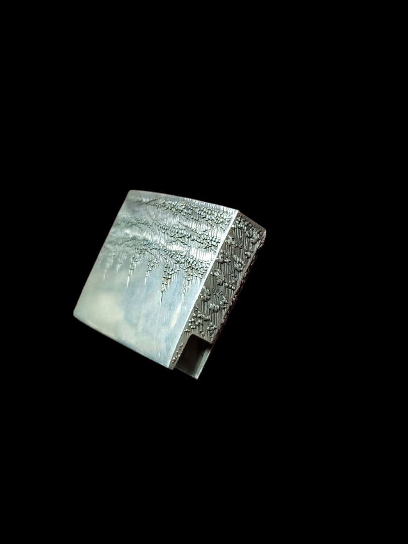 美品‼️　銀無垢遊乗一重ハバキ❗