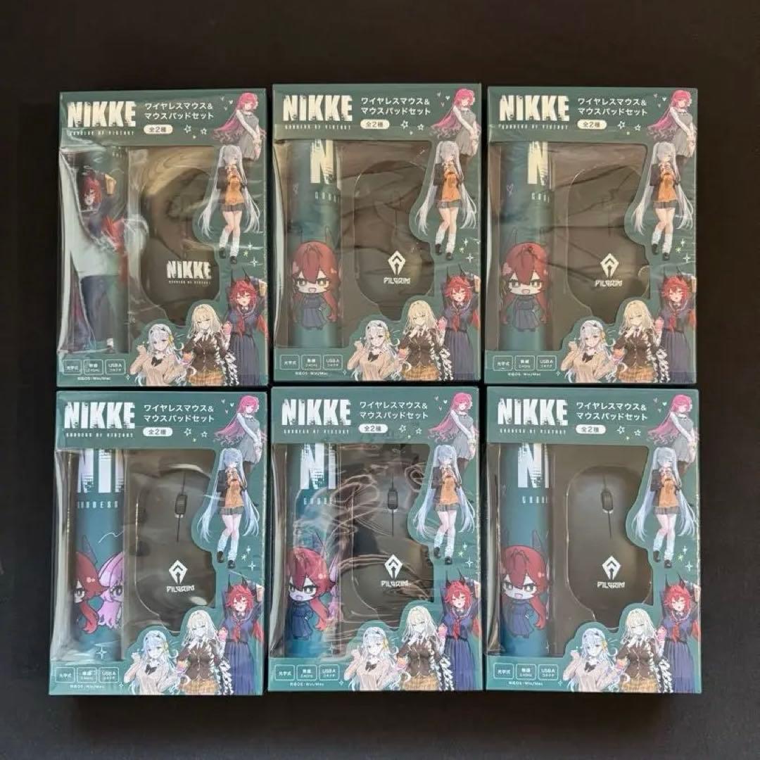 タイトー限定 勝利の女神 NIKKE ワイヤレスマウス＆マウスパッド　6個セット