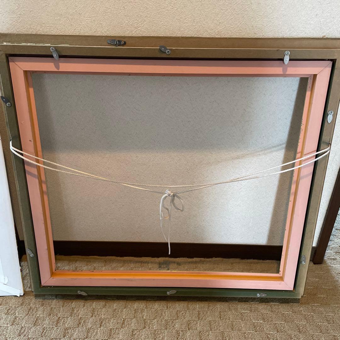 フェルメール　デルフトの眺望複製画　額縁