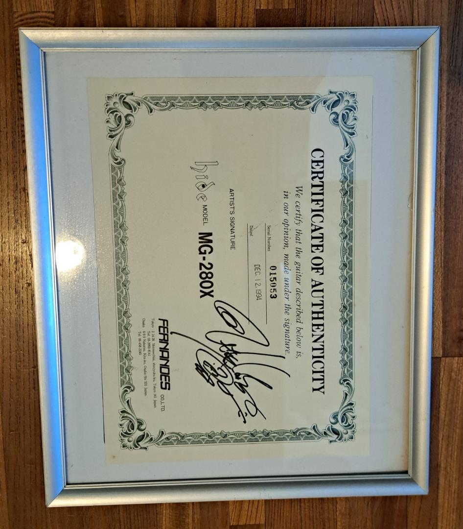 ギター FERNANDES Burny MG-280X hide model