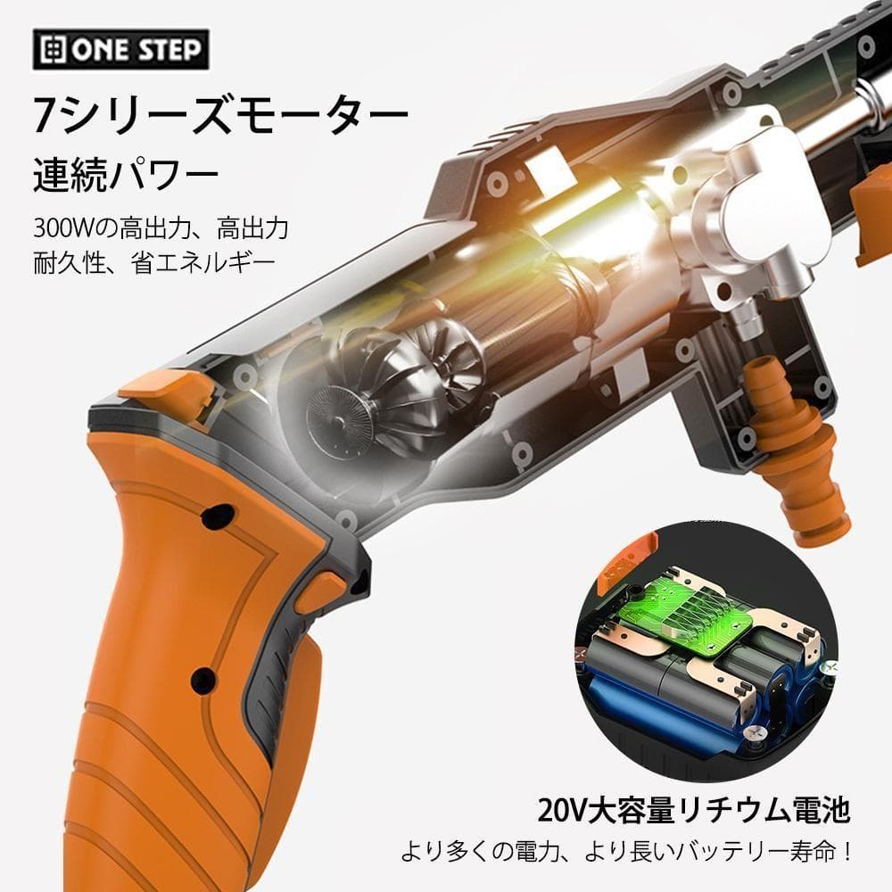 便利な‼‼　高圧洗浄機 洗車機 充電式リチウムバッテリー