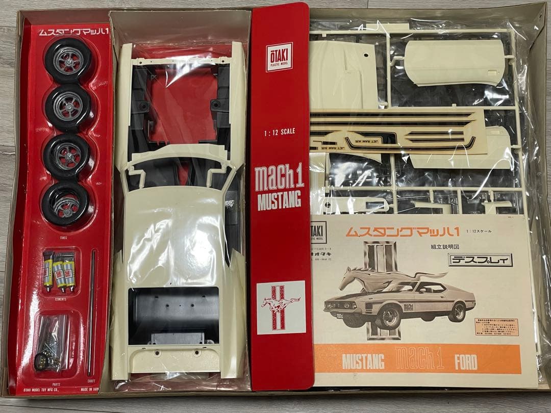 希少　レトロ　OTAKI　1/12　ムスタングマッハ1