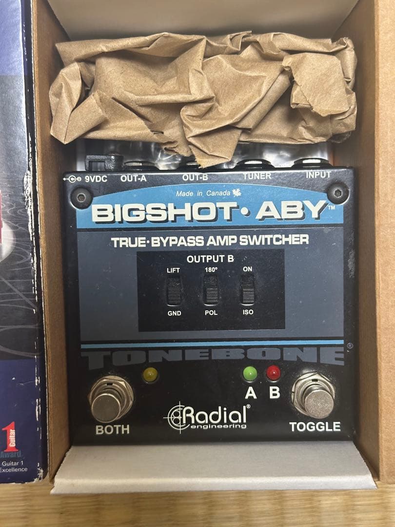 Radial BIGSHOT ABY トゥルーバイパスアンプスイッチャーラジアル