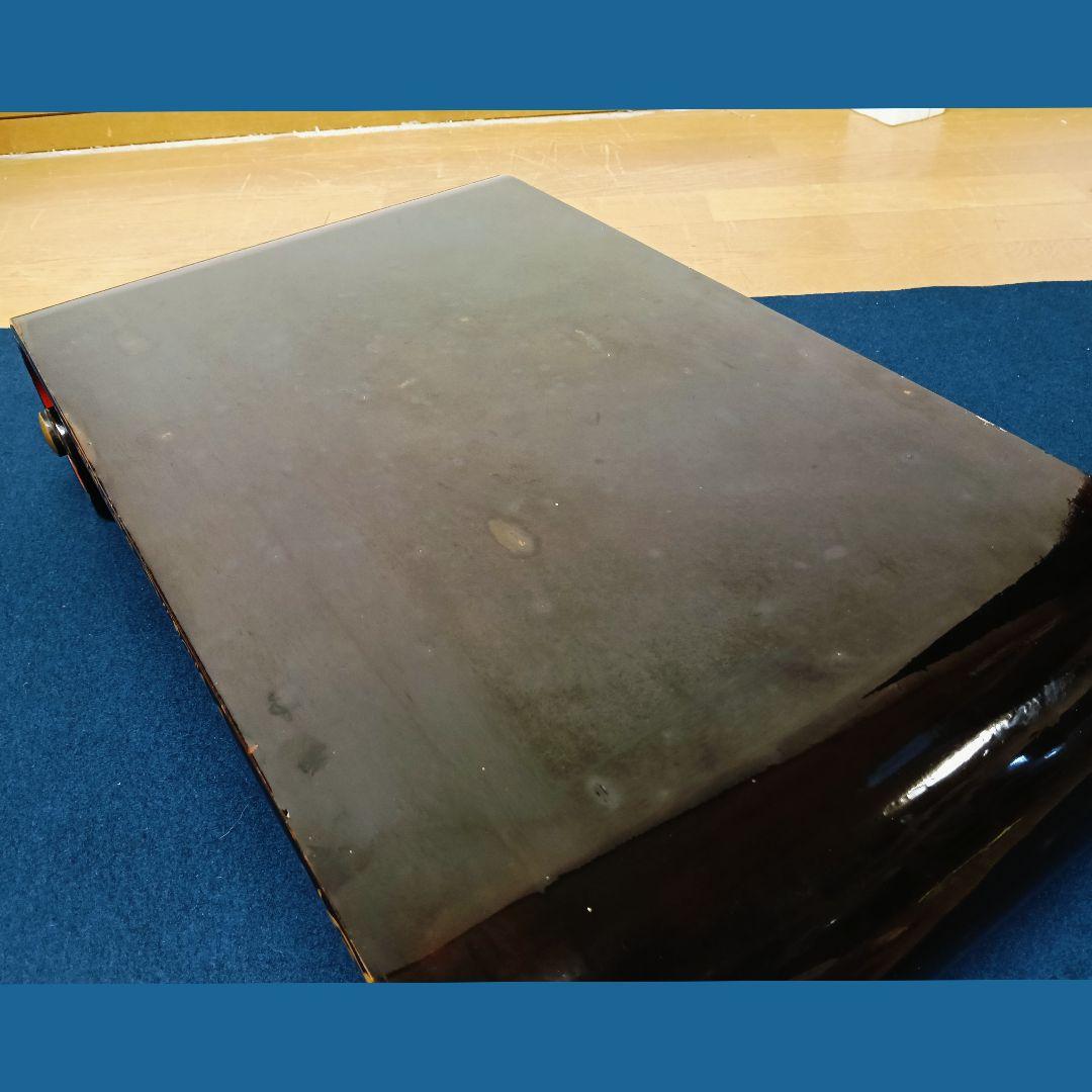 AL43 輪島塗 時代物 巻卓巻足 花台 香炉台 盆栽台 絵違え 木箱入