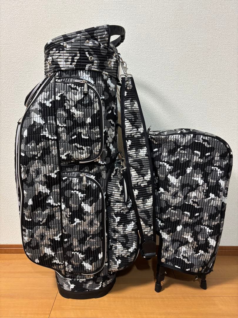 オウル OUUL キャディバッグ シルバークラシックカモフラージュ　美品