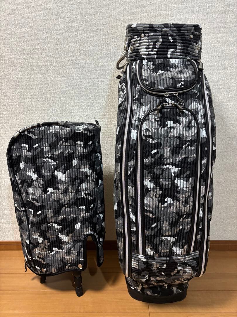 オウル OUUL キャディバッグ シルバークラシックカモフラージュ　美品