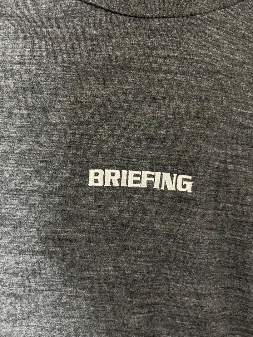 BRIEFING ダークグレー ハイネックシャツ