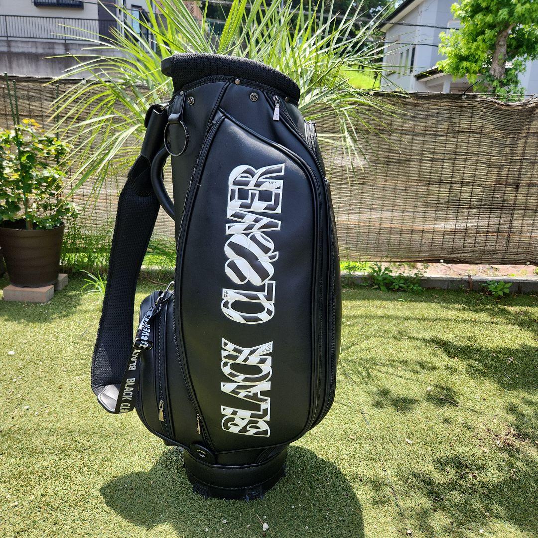 ゴルフキャディバッグ ブラック　BLACK CLOVER