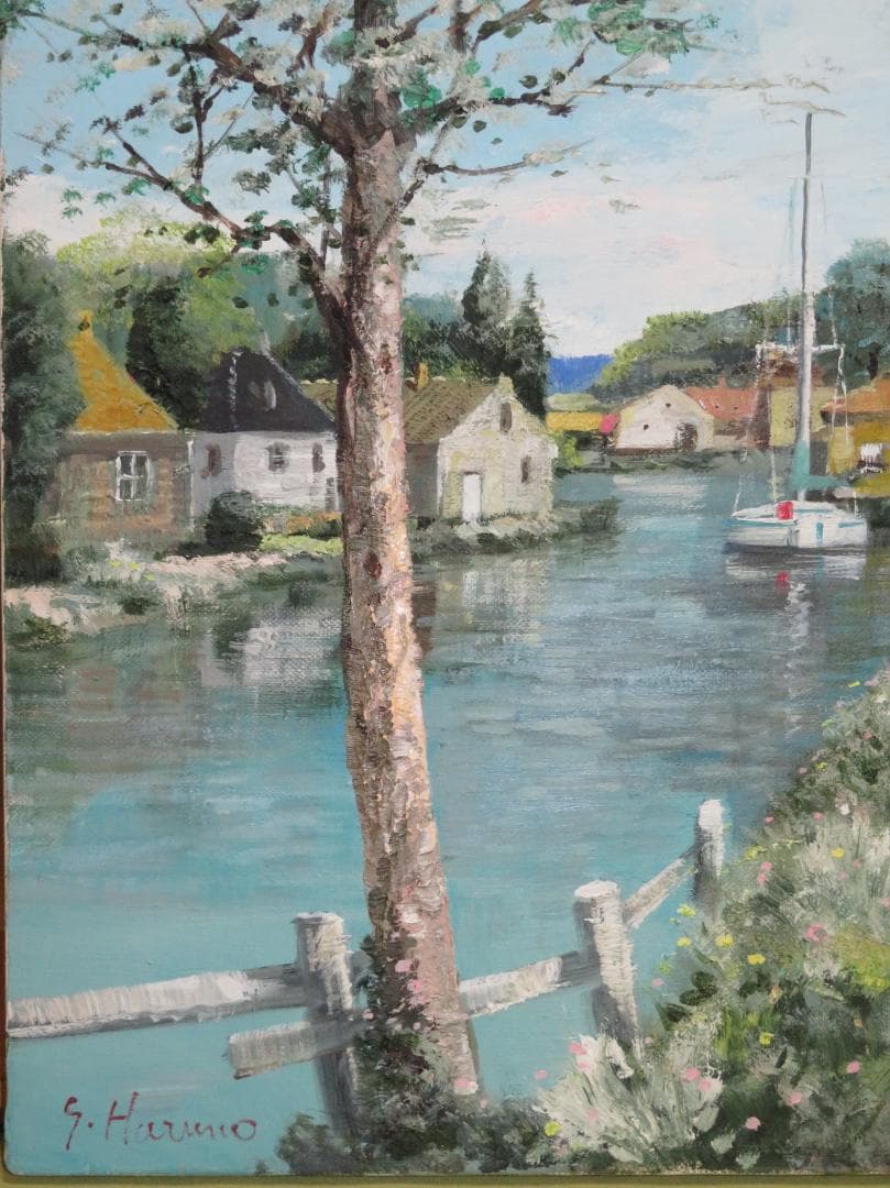 ◆ 春野修一 　「 ロワール」　油彩　F6　伊寿美会所属　◆