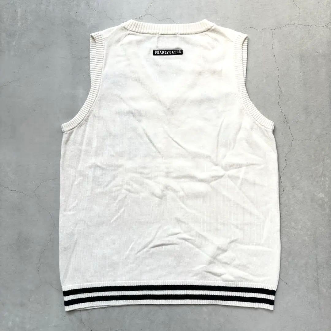 PEARLY GATES パーリーゲイツ カシミア混 Vネック ニットベスト 2