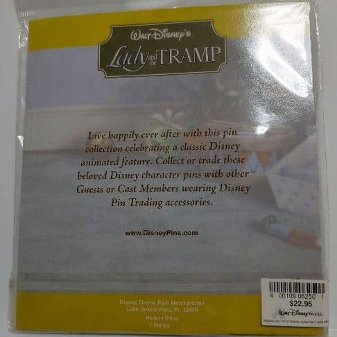 海外 ディズニー WDW ピンバッジ わんわん物語 レディ トランプ ピンバッチ