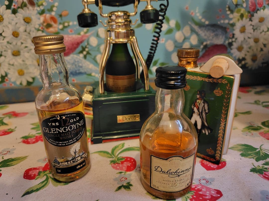 ドービル　ベル電話器　ミニチュアボトル　グレンゴイン ダルウィニー ナポレオン