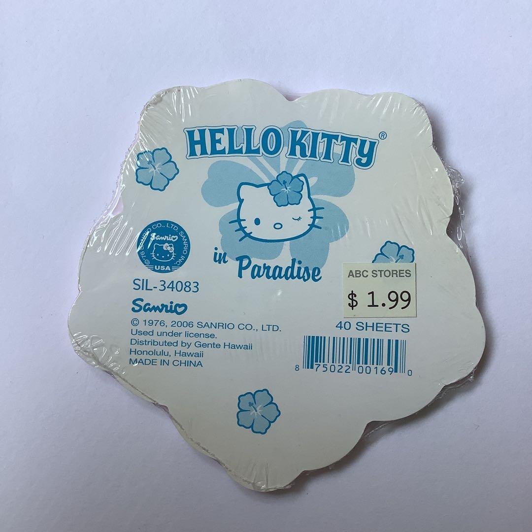 キティ　メモ帳　ハワイ